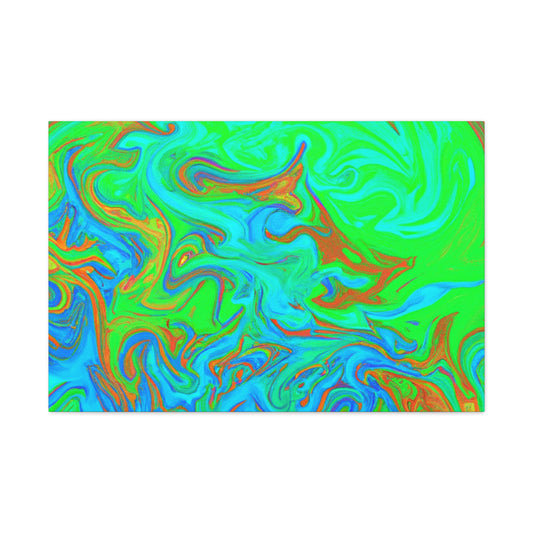Neon Ocean - Canvas - Abstract
