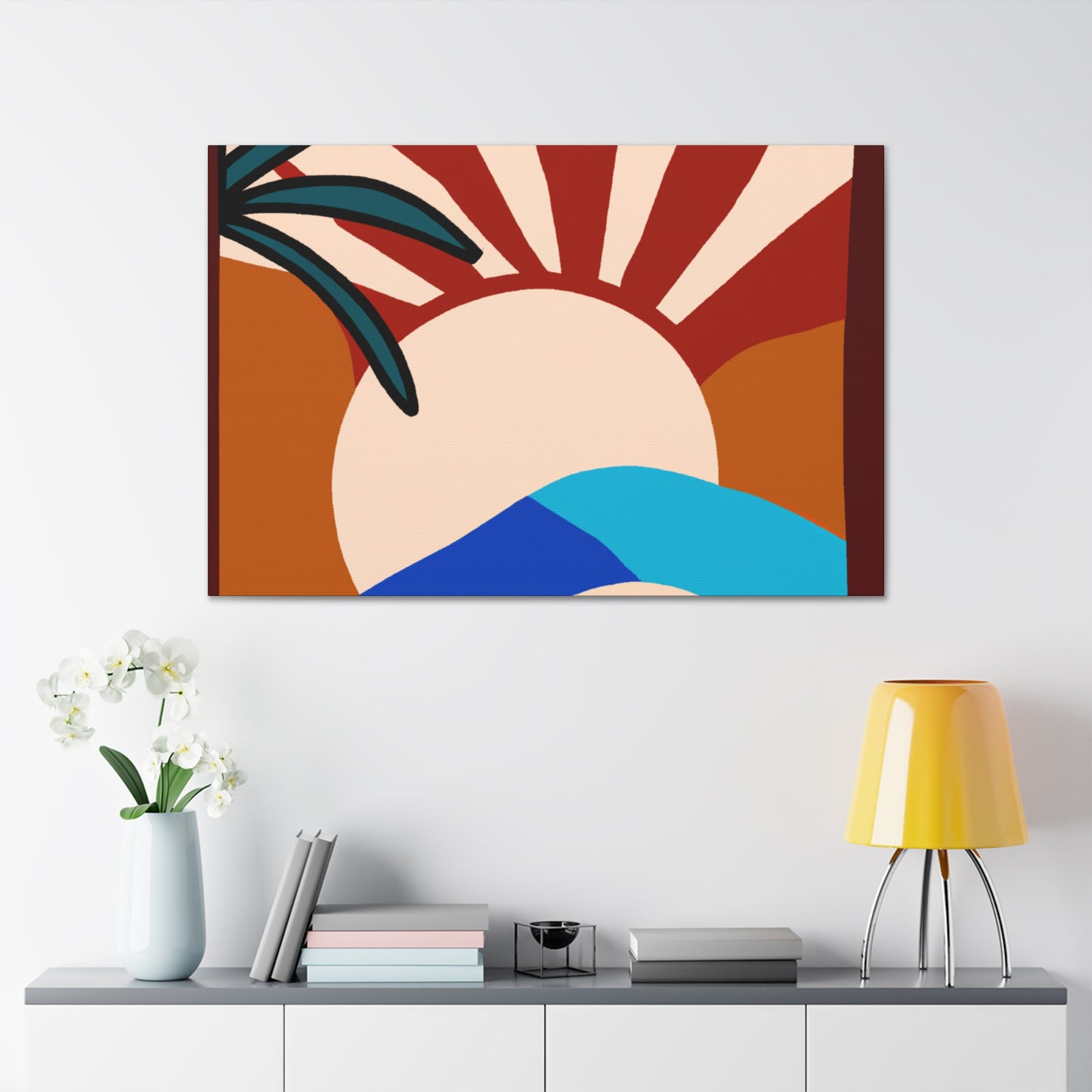 Atomic Reverie- Midcentury - Canvas