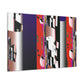 "The Silvery Facade." - Art Deco Canvas