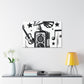 Grooving - Retro Music and Film Canvas