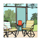 Vibrant Seagull- Midcentury - Canvas
