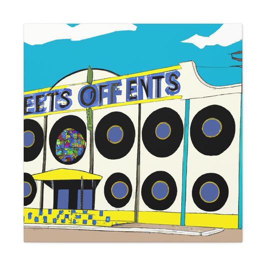 Sock Hop Shoppe - Retro Music Canvas