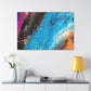 Blue Stream - Abstract Canvas