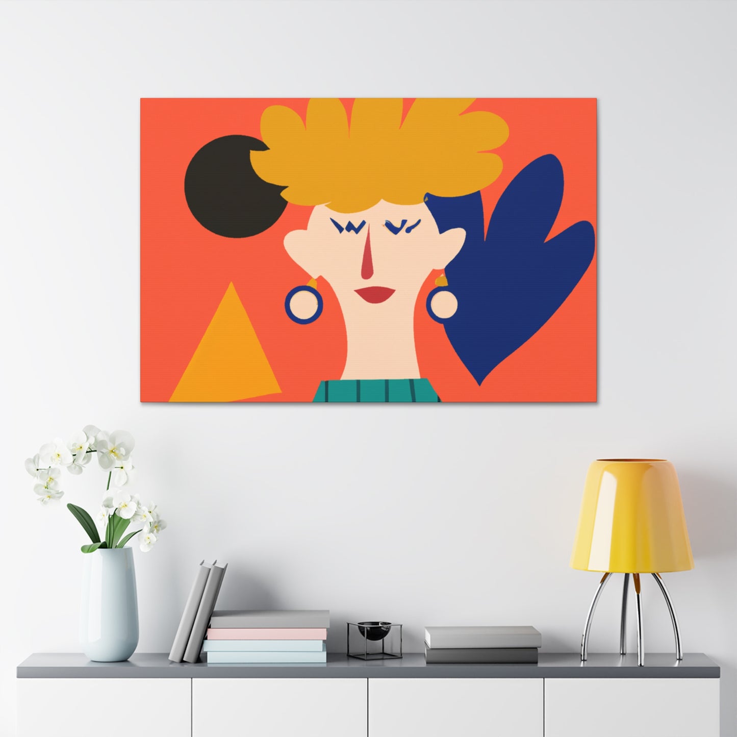 "Flower Power - Midcentury" - Canvas