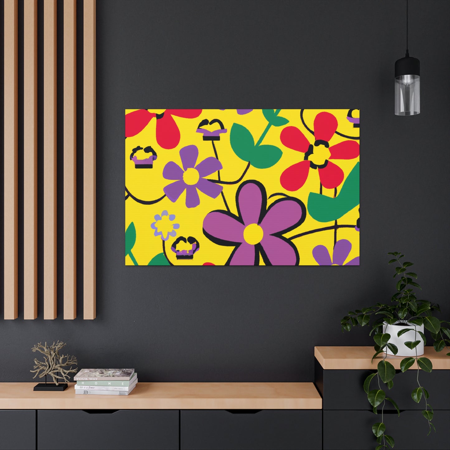 Flower Power Nap: Floral Canvas