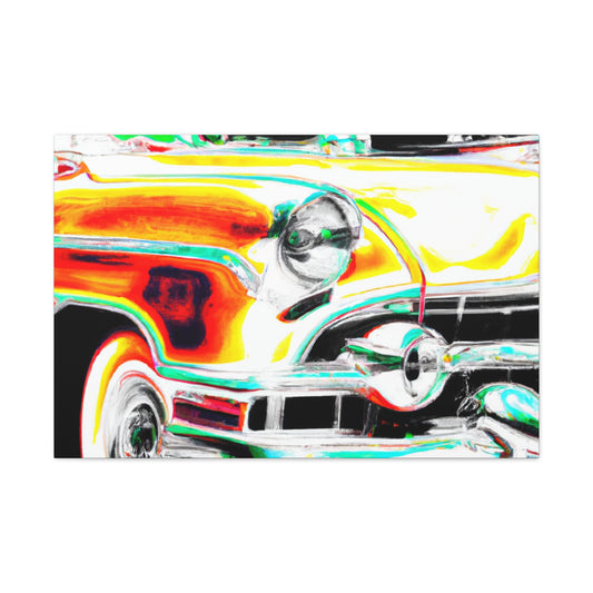 'Classic Car Dash' - Automobile Canvas