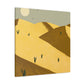 Vibrant Art Deco - Vintage Contemporary - Desert - Canvas