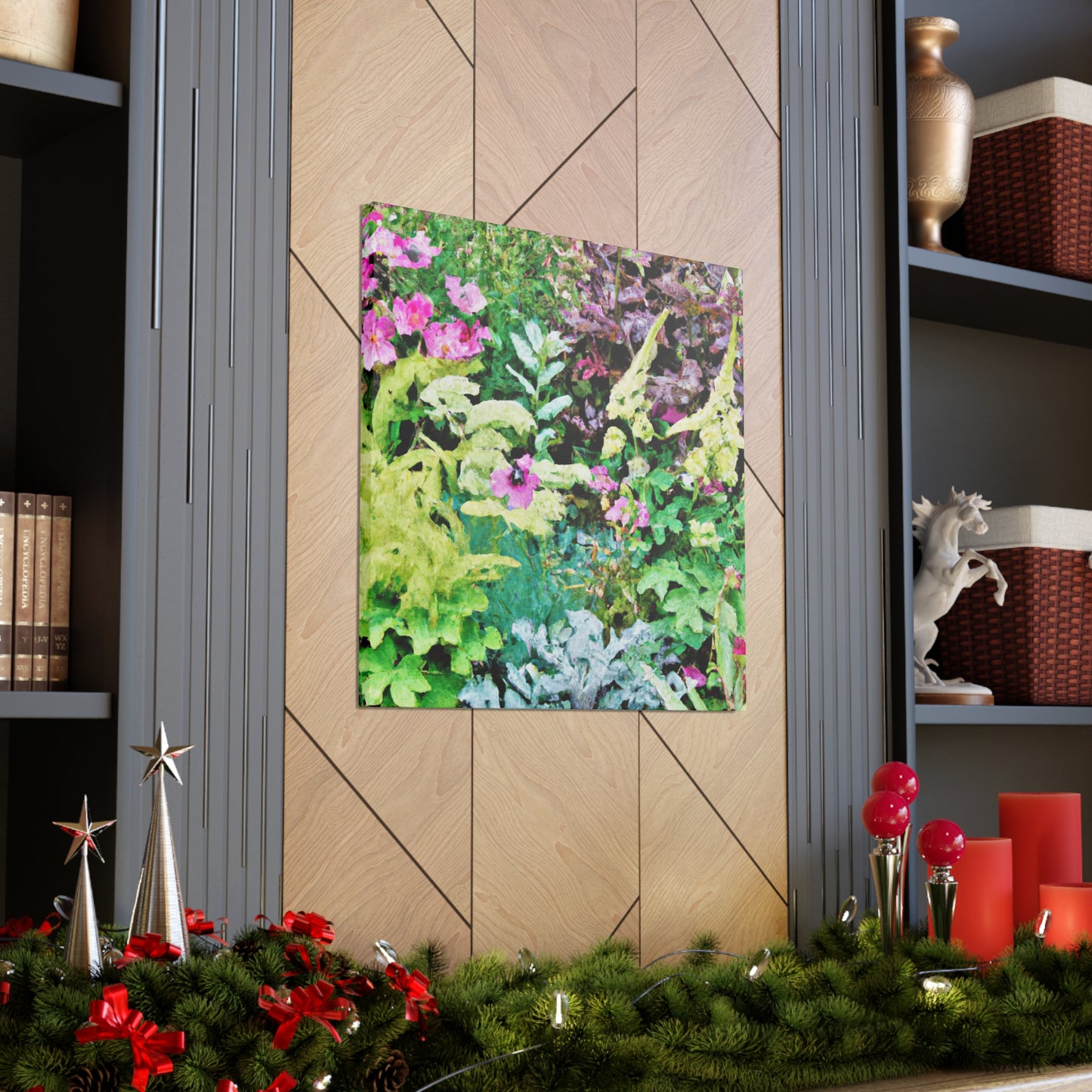 Blooming Garden Splendor. - Floral Canvas
