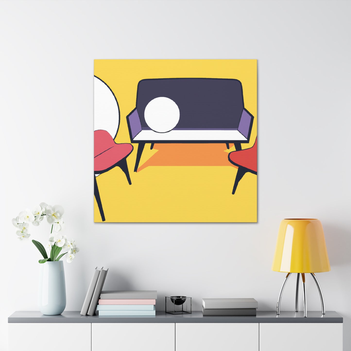 Urban Oasis- Midcentury - Canvas