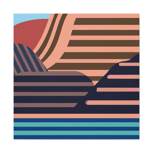 Horizontal Motion - Midcentury Canvas