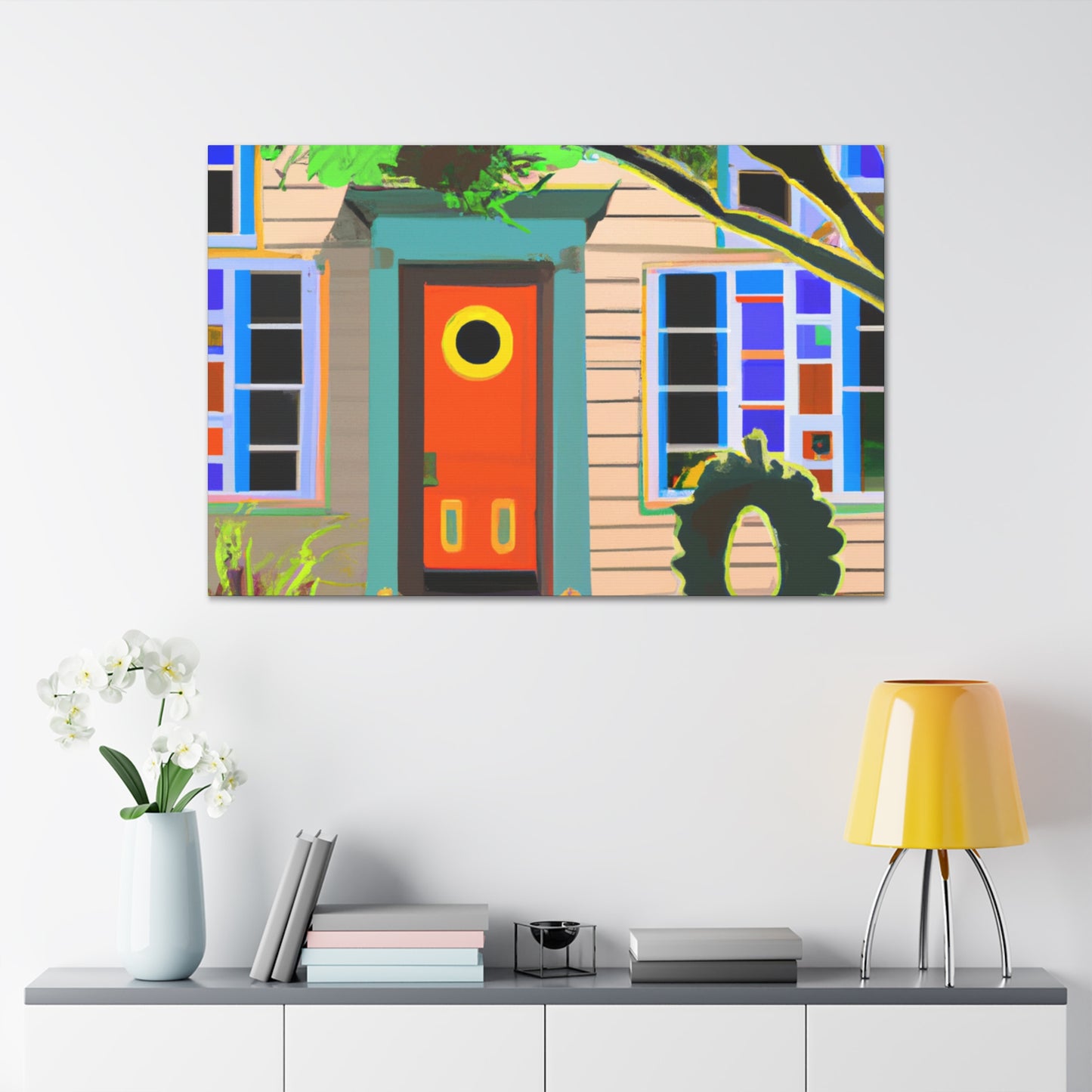 Vibrance Fiddle- Midcentury - Canvas