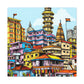 Golden Triangle - Destination India - Canvas