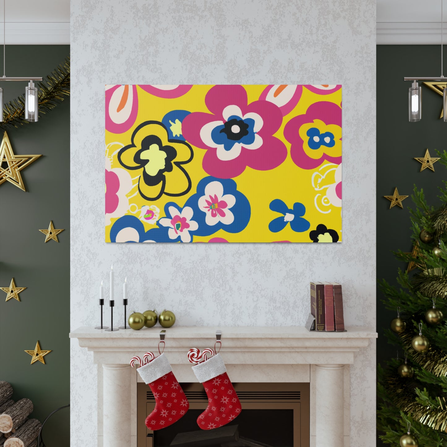 Flower Jamming - Floral Canvas