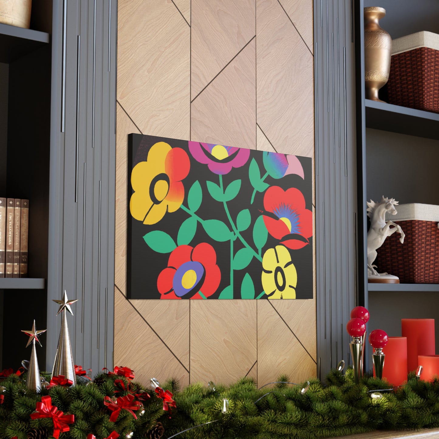 Frenzy Mammoth - Floral Canvas