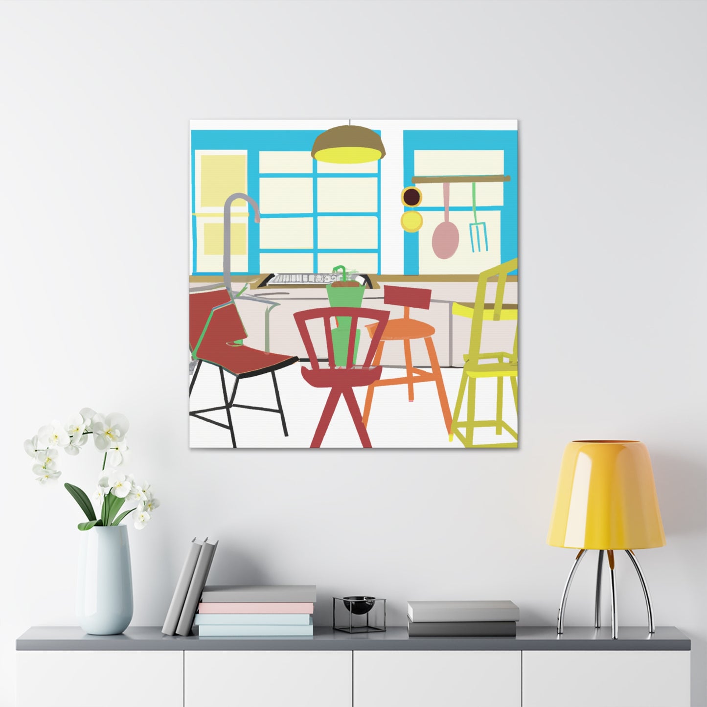 "Disco Dance- Midcentury" - Canvas