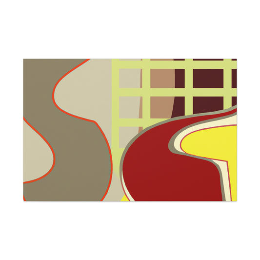 "Chromatic Reflection - Midcentury" - Canvas