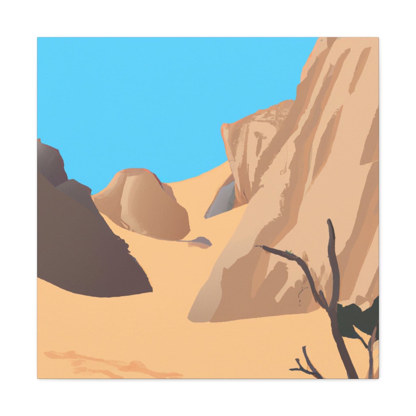 Sandy Oasis - Landscape - Canvas