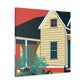 "Dawning Orbit - Midcentury" - Canvas
