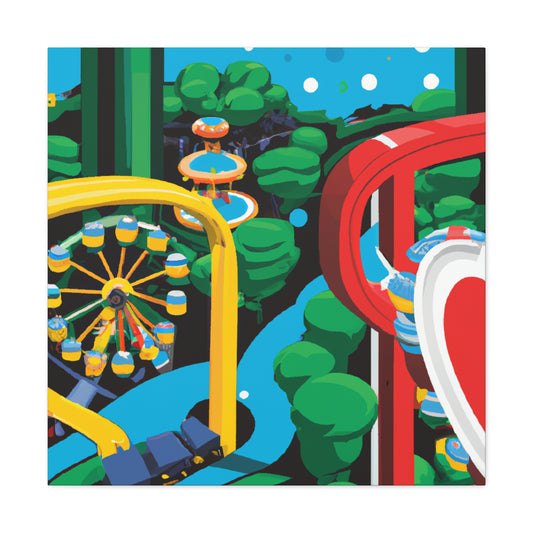 Sunburst Haven - Landscape - Amusement - Canvas