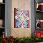 Jewel Snowflake- Glass Canvas