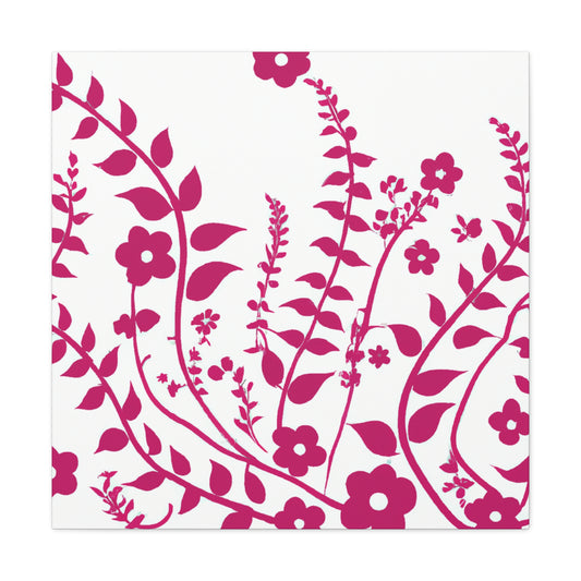 Carmine - Floral - Canvas