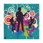"Clock Rock - Retro Music" - Canvas