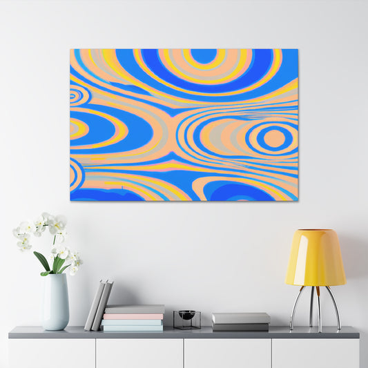 Aqua Flesh - Abstract - Canvas