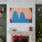 Peaks- Midcentury Canvas