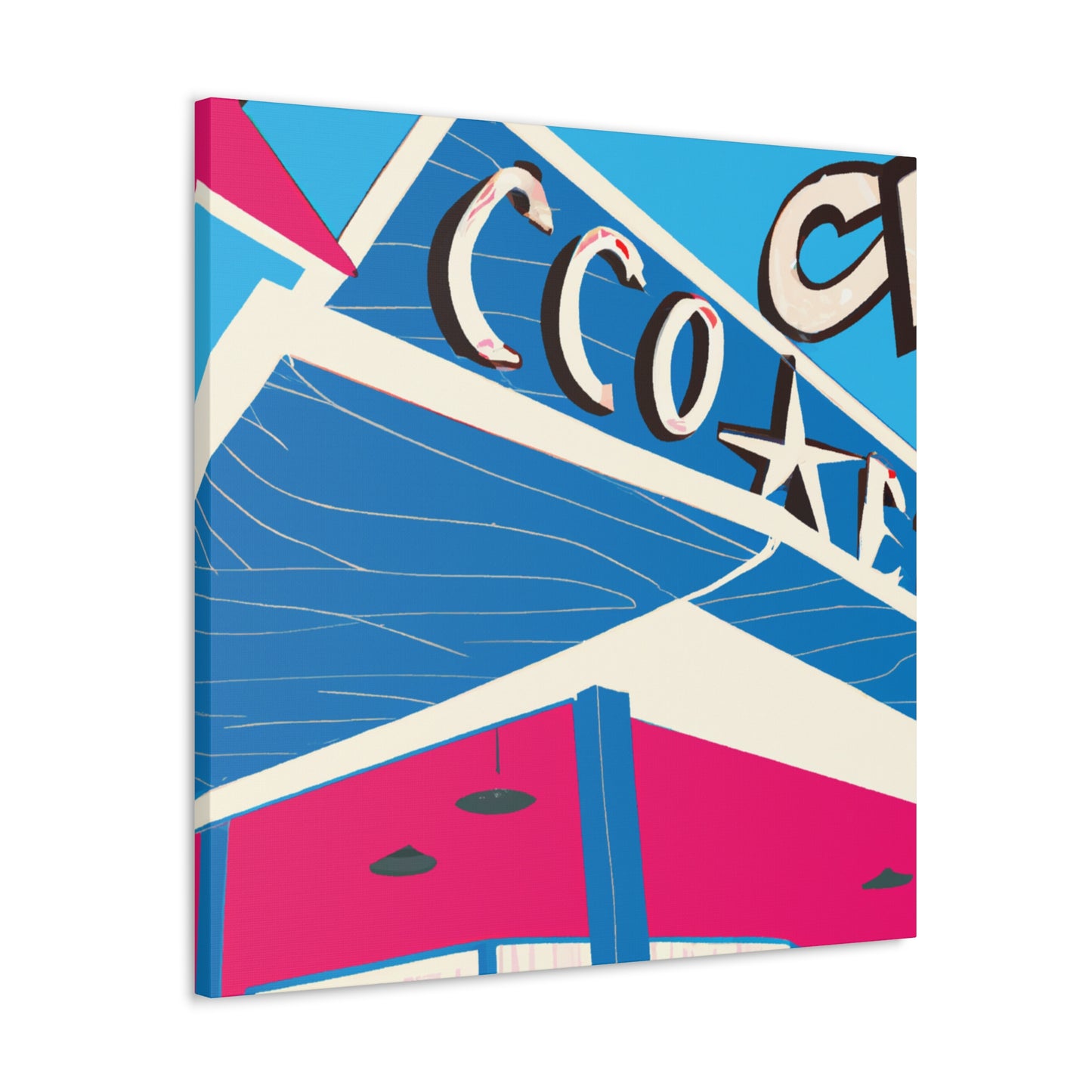 Sock-Hop Motel and Karaoke Lounge - Canvas - Pop Art