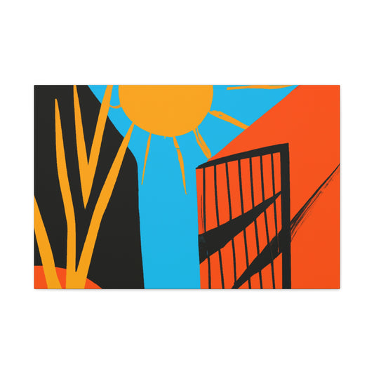 Rusty Reflection- Midcentury - Canvas