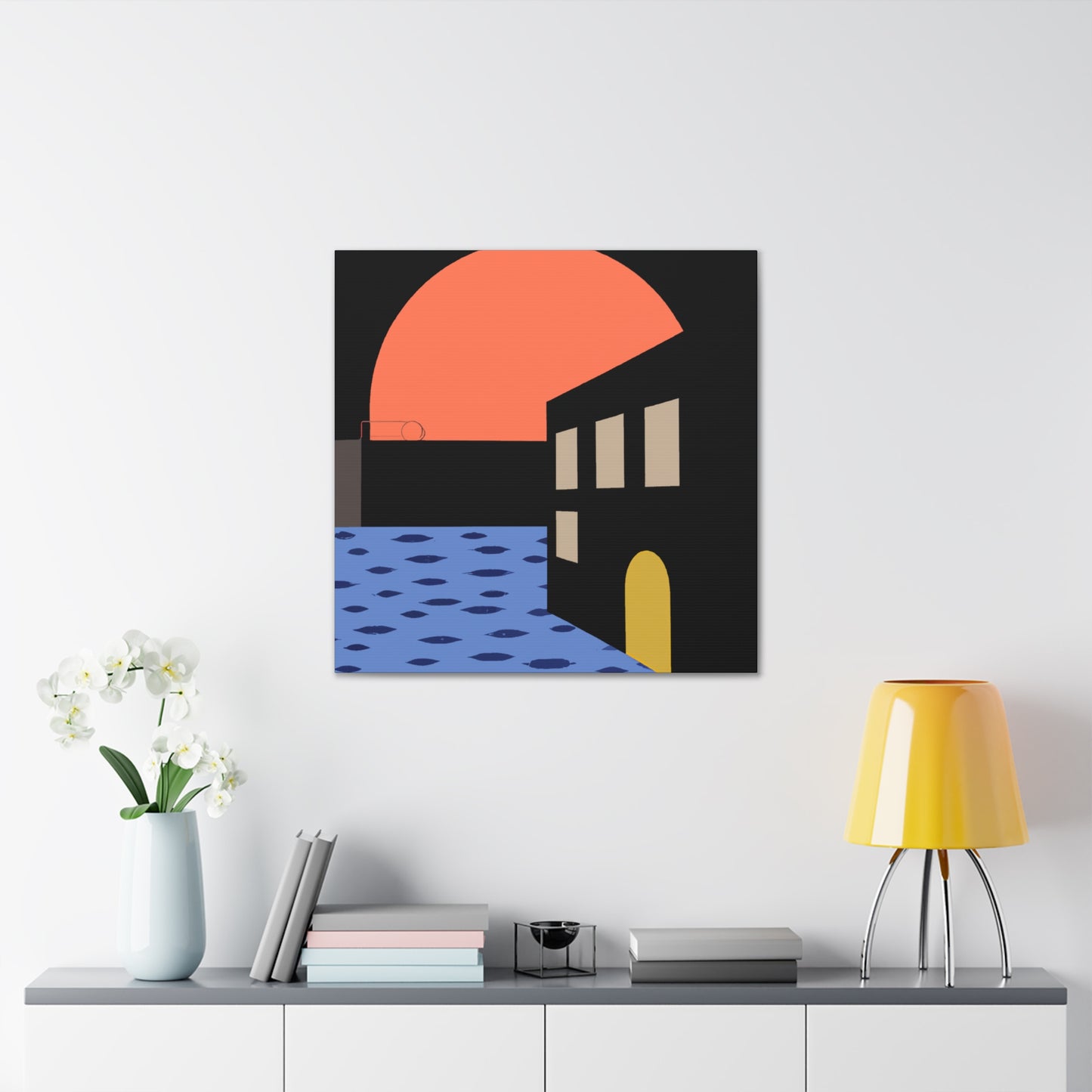 Street Walk - Midcentury Canvas