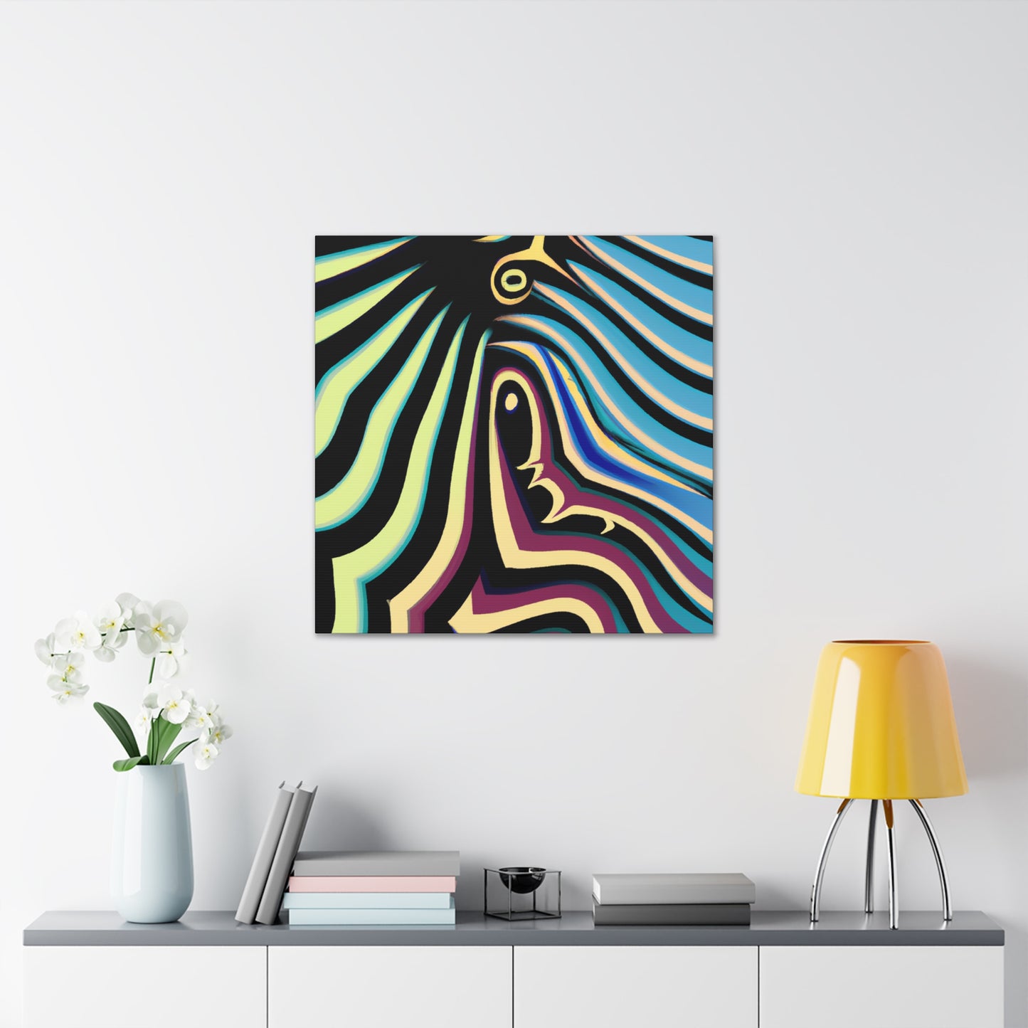 Azureaux- Abstract - Canvas