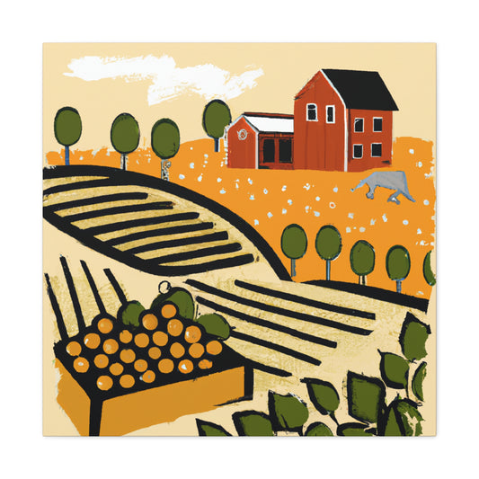 On Golden Farm - Amusement - Canvas
