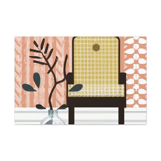 Splendid Pronged Cat - Midcentury Canvas