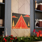 Electric Pyramid - Midcentury Canvas