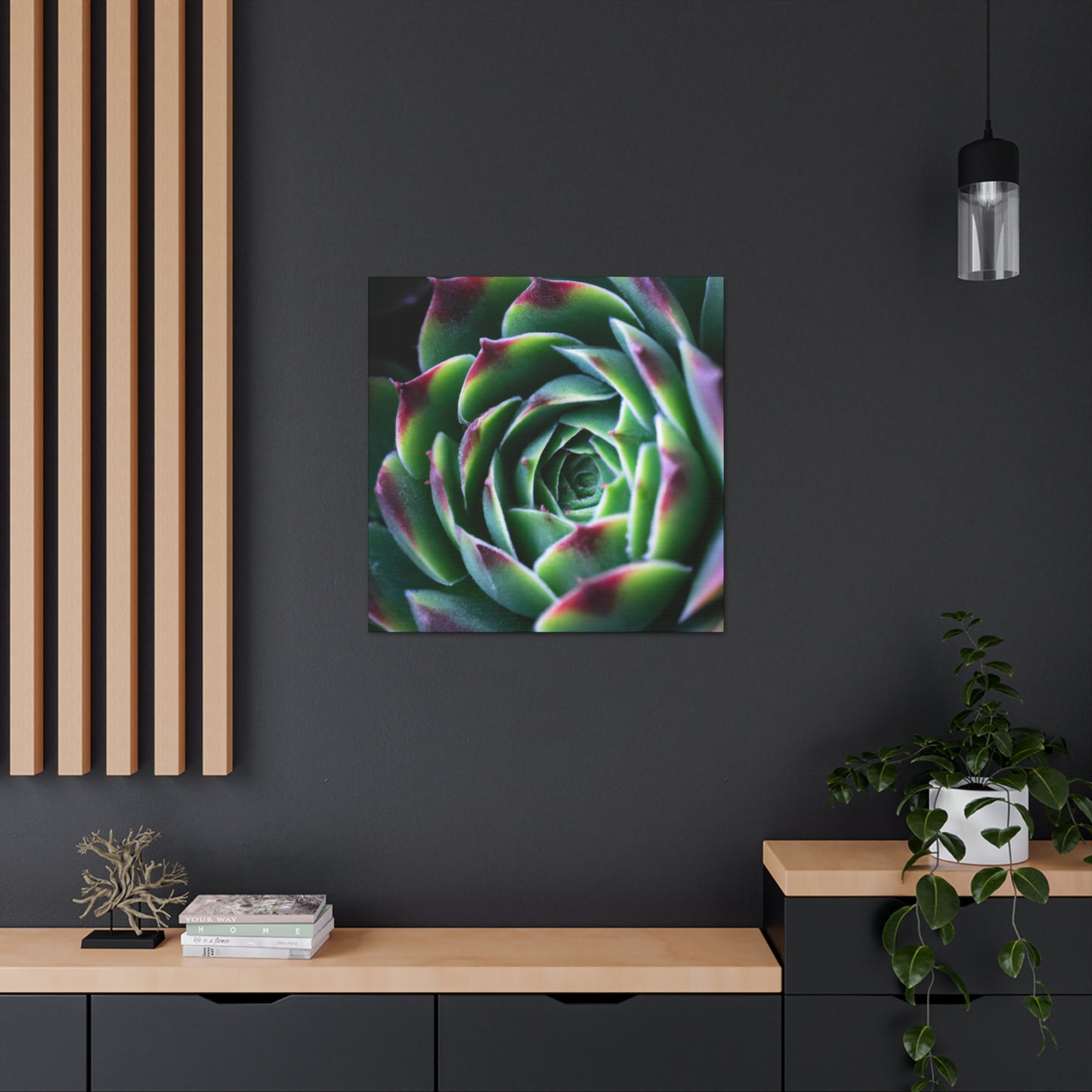 "Flowering Patio" - Canvas - Succulent