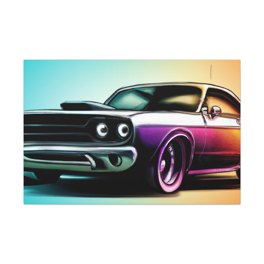 Classic "V-8" - Automobile - Canvas