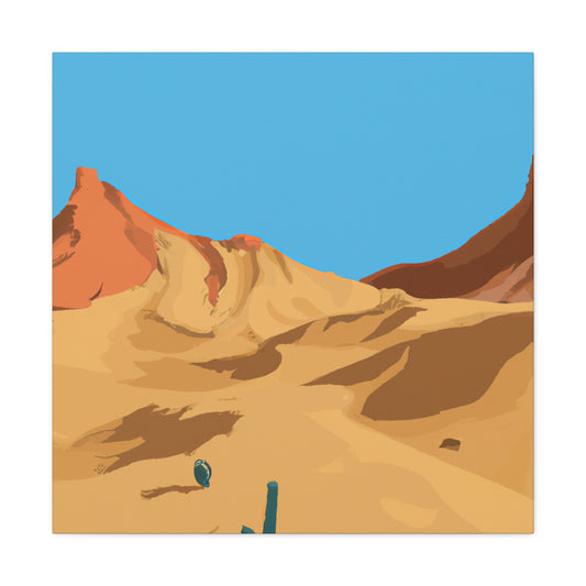 Crimson Mirage-Landscape - Desert Landscape Canvas