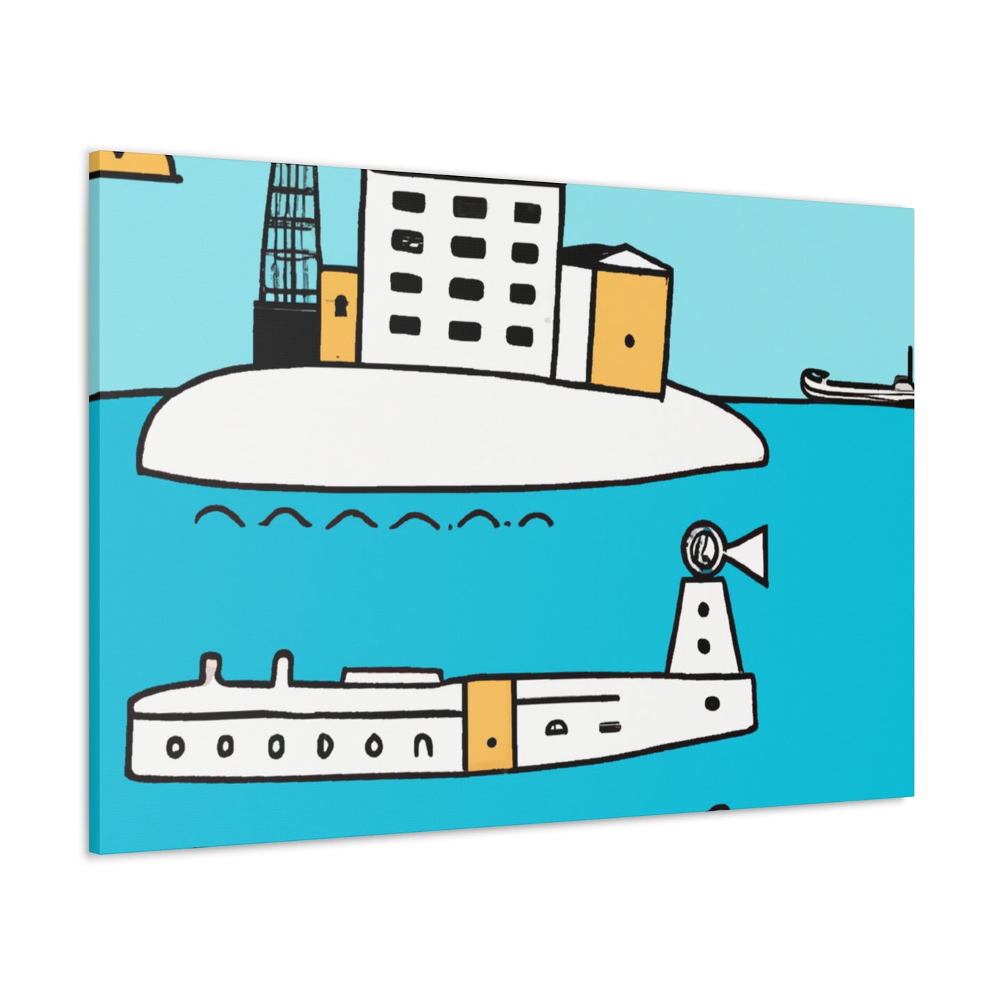 City Island - Minimalism - Canvas