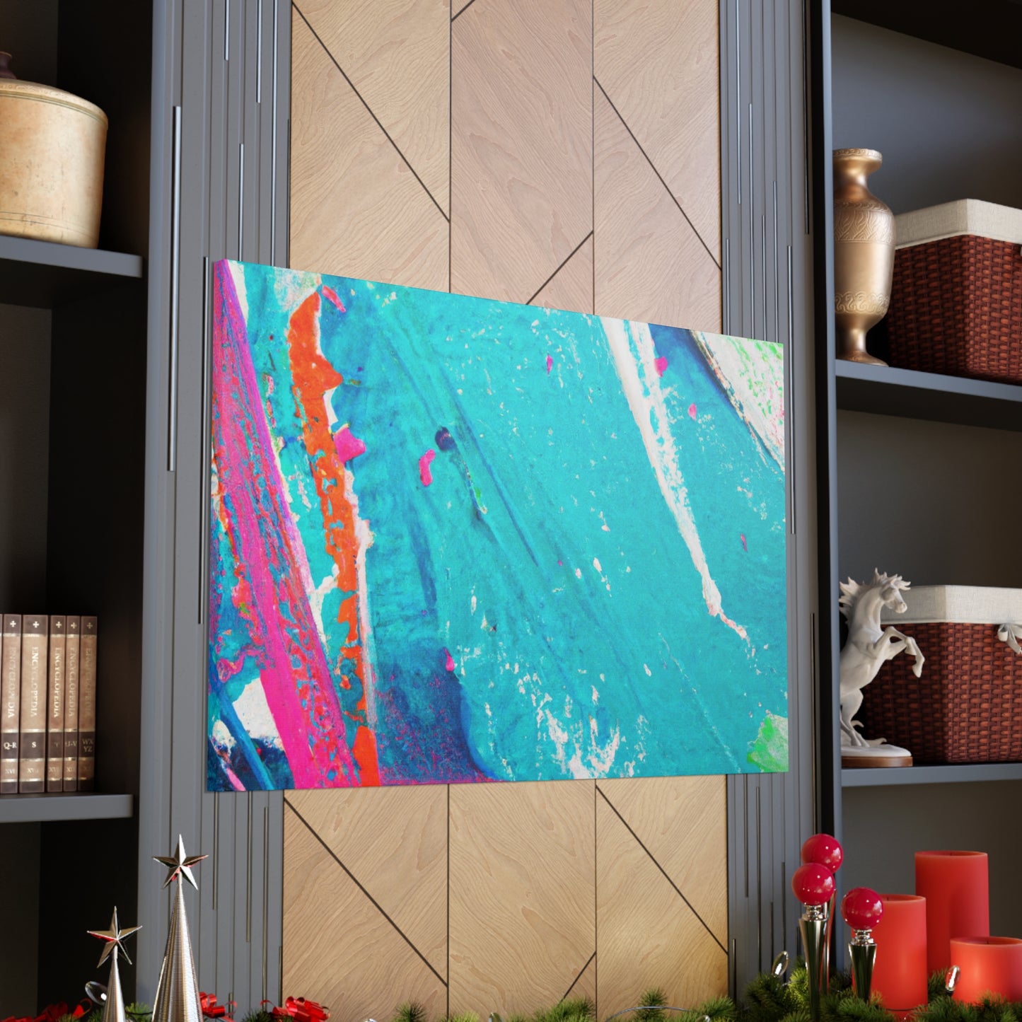 Aqua Lung- Abstract Canvas