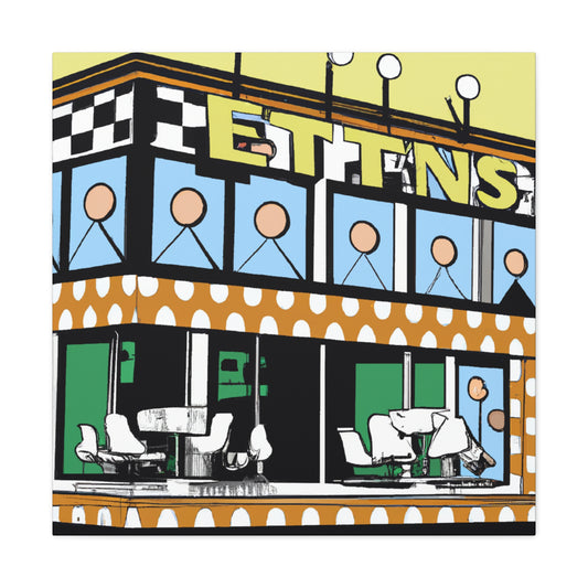 "The Rockin' 50s Drive-In" - Canvas - Pop Art