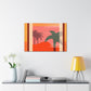 "Dawning Blush - Midcentury" - Canvas