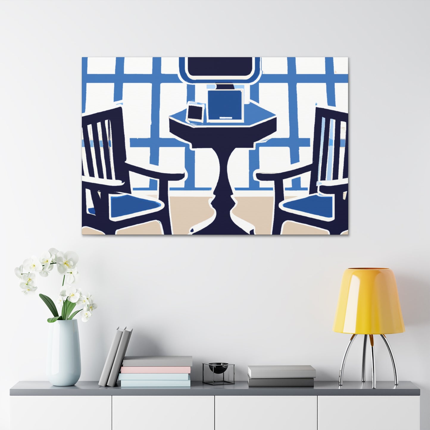 Waiting Room Lounge - Midcentury - Canvas