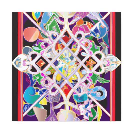 Jewel Snowflake- Glass Canvas