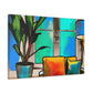 Whimsical Sitdown- Midcentury - Canvas