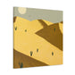 Vibrant Art Deco - Vintage Contemporary - Desert - Canvas