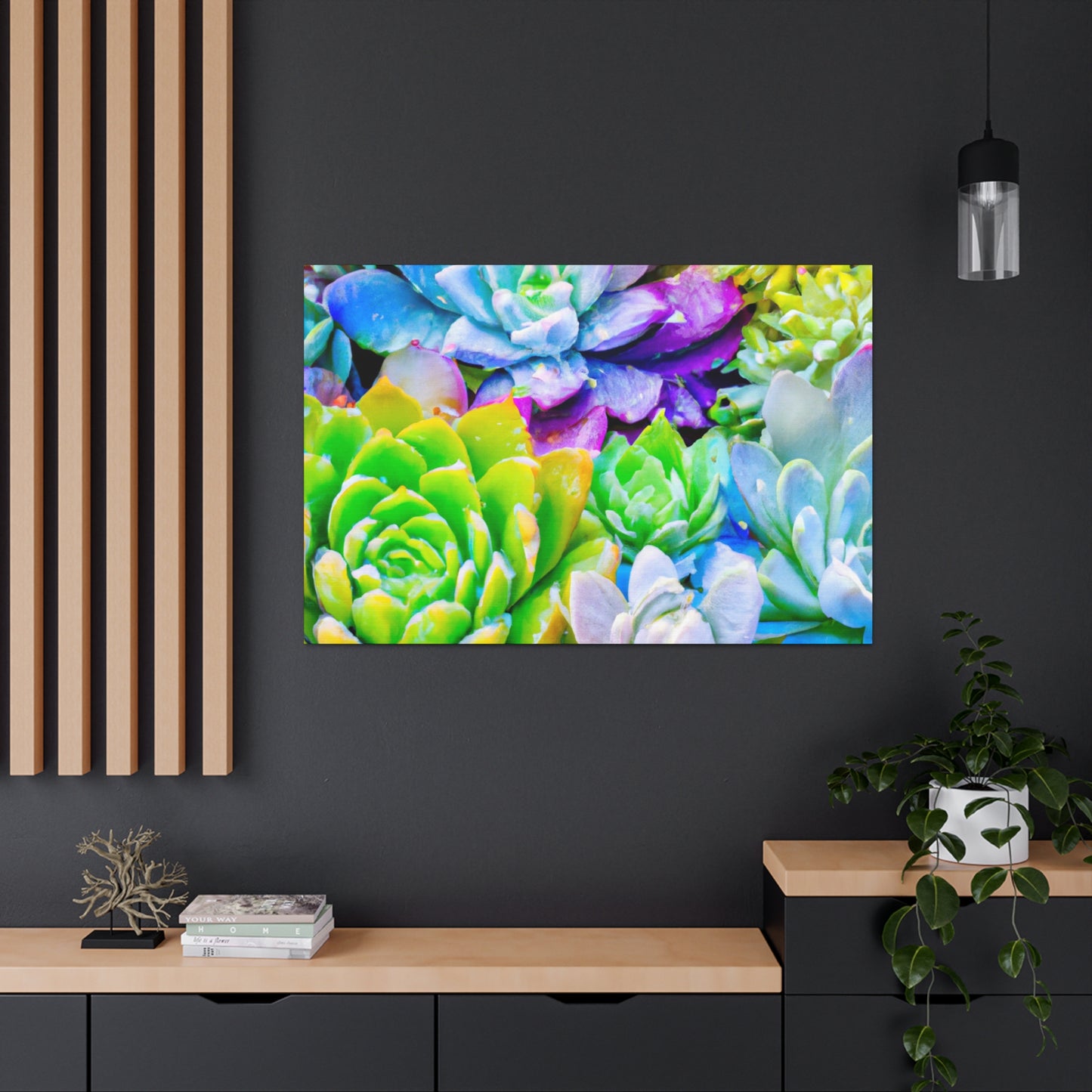 Garden of Bright Delights - Canvas - Succulent