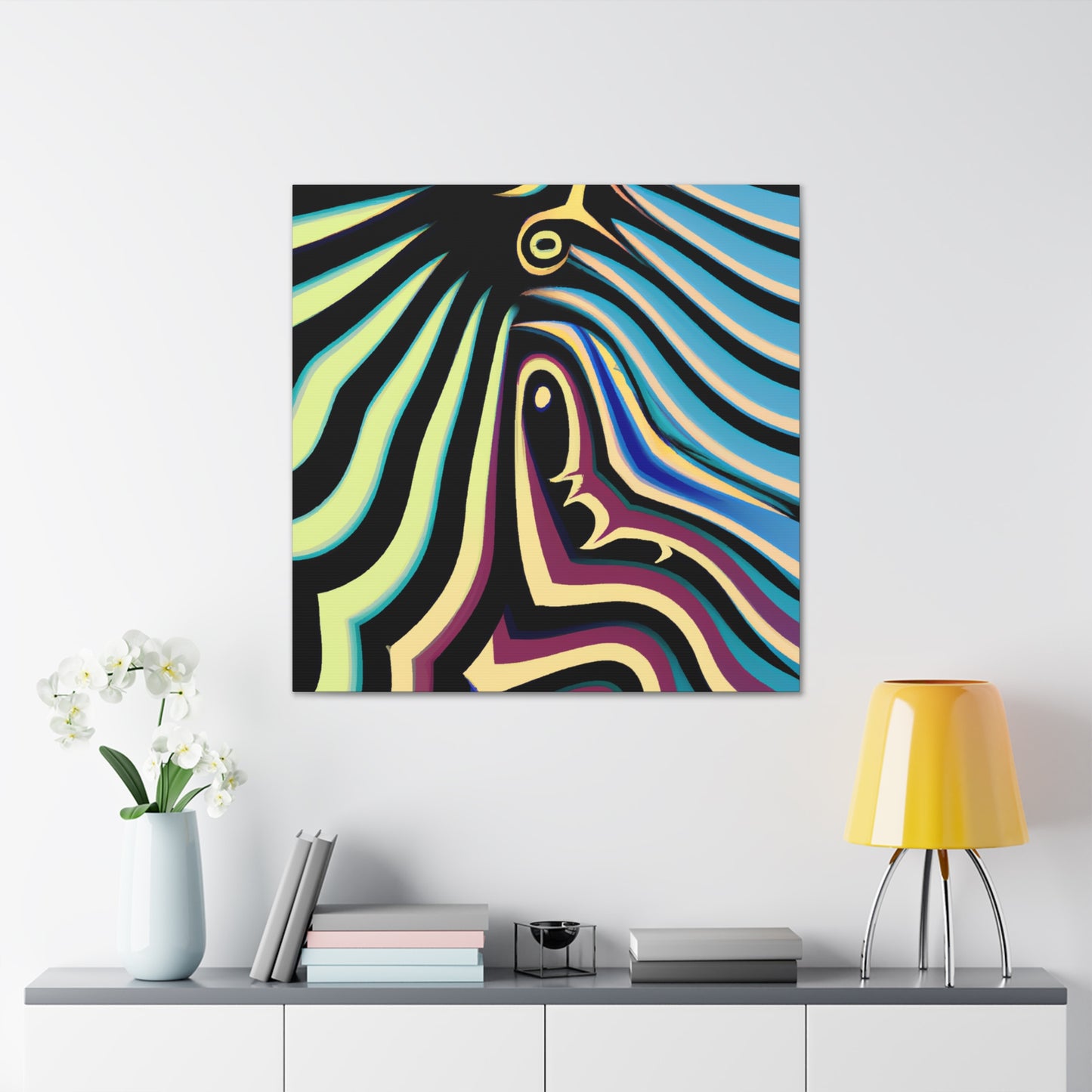 Azureaux- Abstract - Canvas