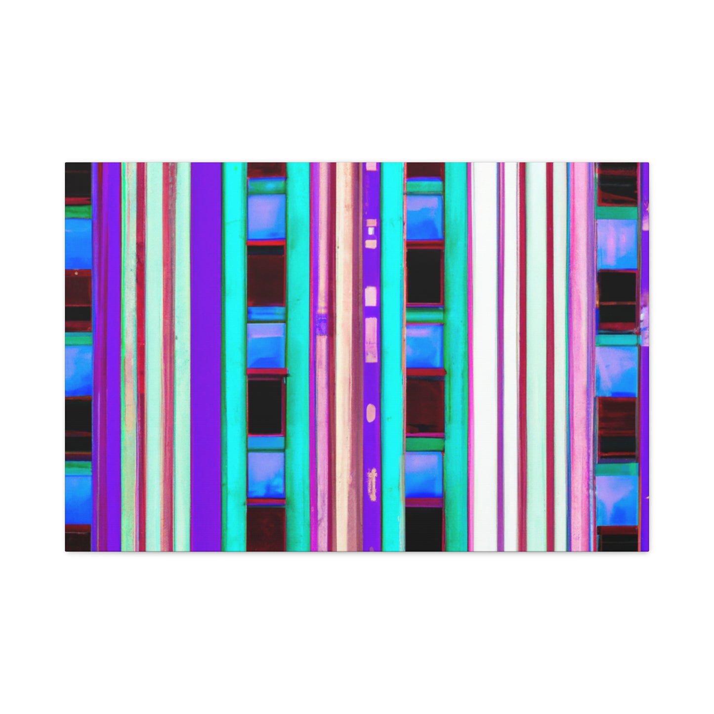 Luminous Metropolis - Architectural Canvas