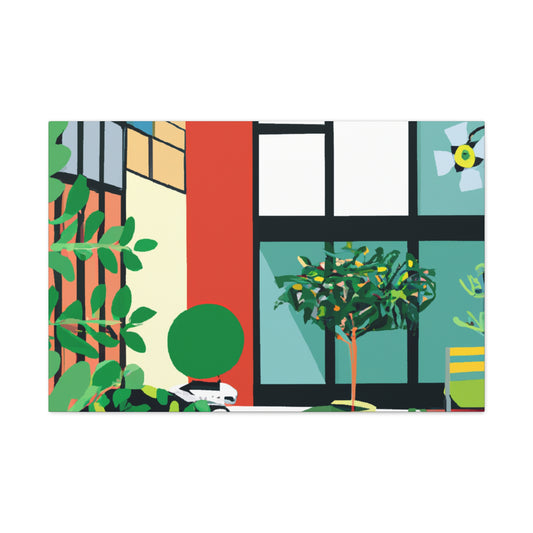 "Eco-Colorful- Midcentury" - Canvas